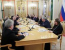 Владимир Путин встретился с разработчиками концепции нового учебно-методического комплекса по отечественной истории, 16 января 2014 года